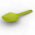 Teflonová naběračka s cedníkem (zelená)